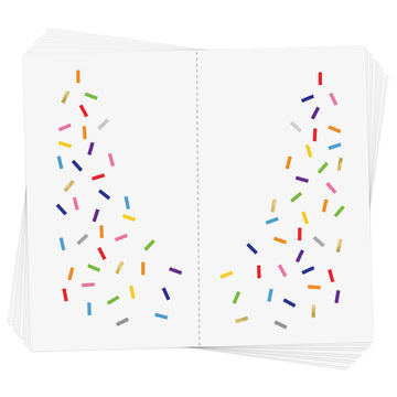 The RAINBOW SPRINKLE EYE JEWELS are colorful festive face flash. Eye Jewels are the perfect accessory for festivals, concerts, birthday celebrations or any occasion! @FlashTattoos #FLASHTAT